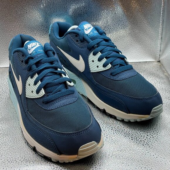 Size‎ 11 Nike Air Max 90 Essentials Blue Womens Athletic Sneakers 616730-400 - Picture 3 of 12